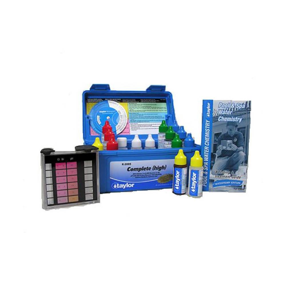 Taylor Swimming Pool Chlorine/Bromine Kit + 100 Count Chlorine/pH Test Strips