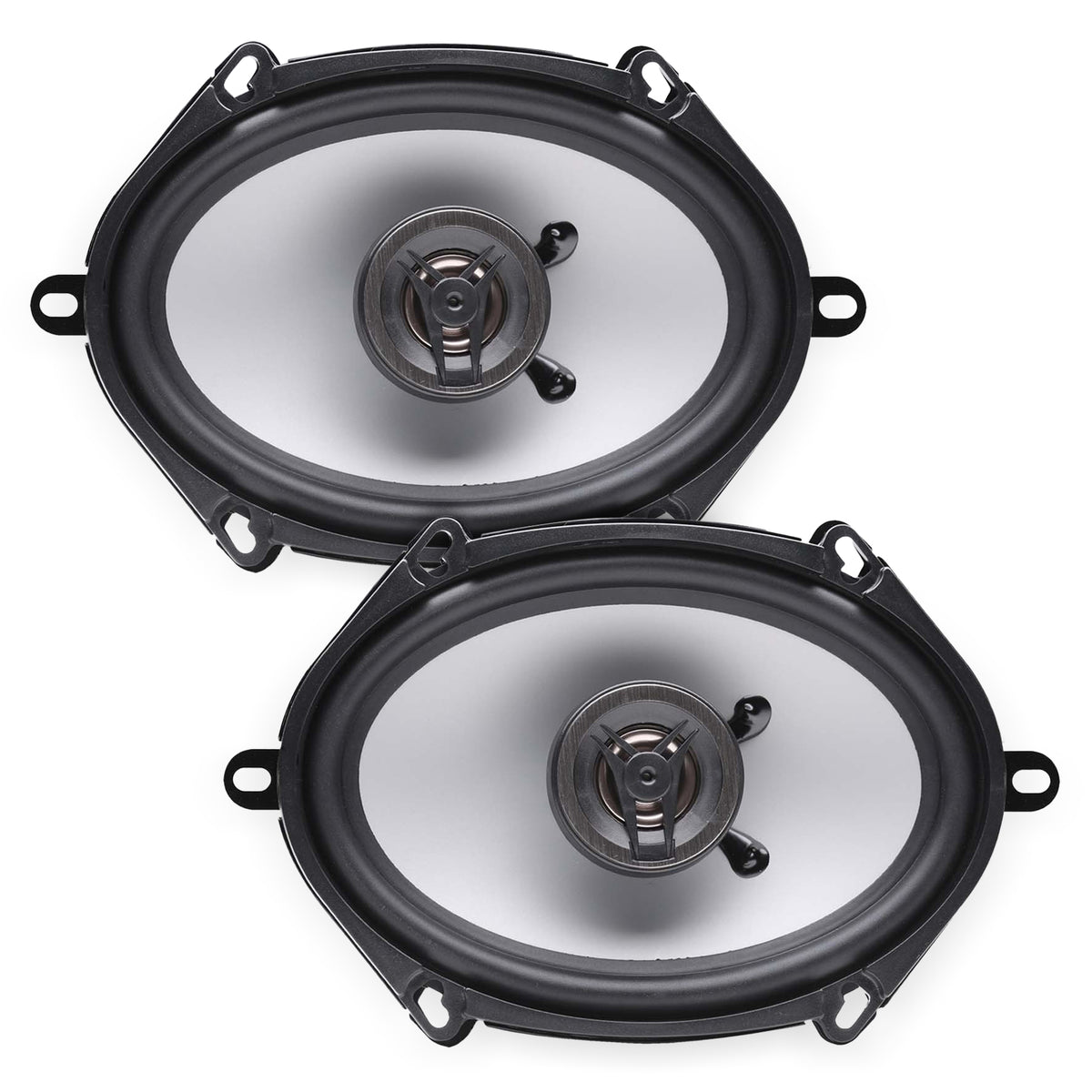 Crunch 250W Full Range 2 Way Coaxial Car Audio 5x7 by 6x8" Speaker Pair (Used)