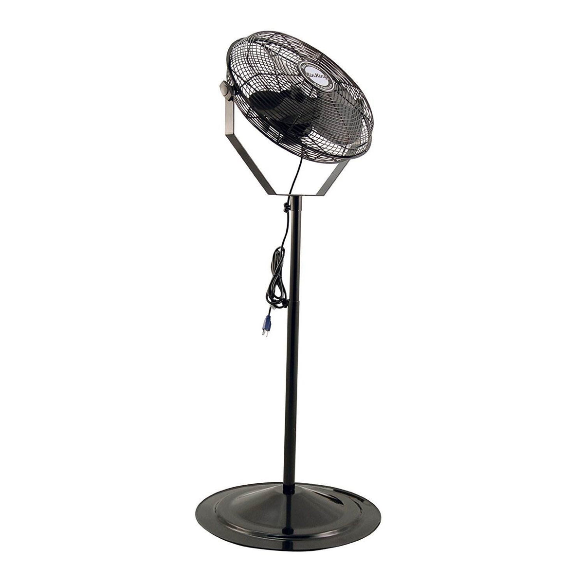 Air King 18 Inch 3 Speed Non Oscillating Pivoting Indoor Pedestal Fan(For Parts)