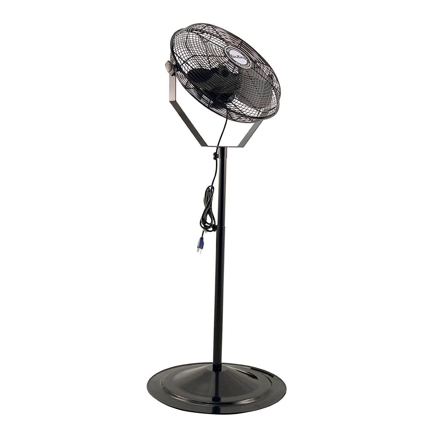 Air King 18" 1/6 HP 3-Speed Non-Oscillating Adjustable Pedestal Fan (Open Box)