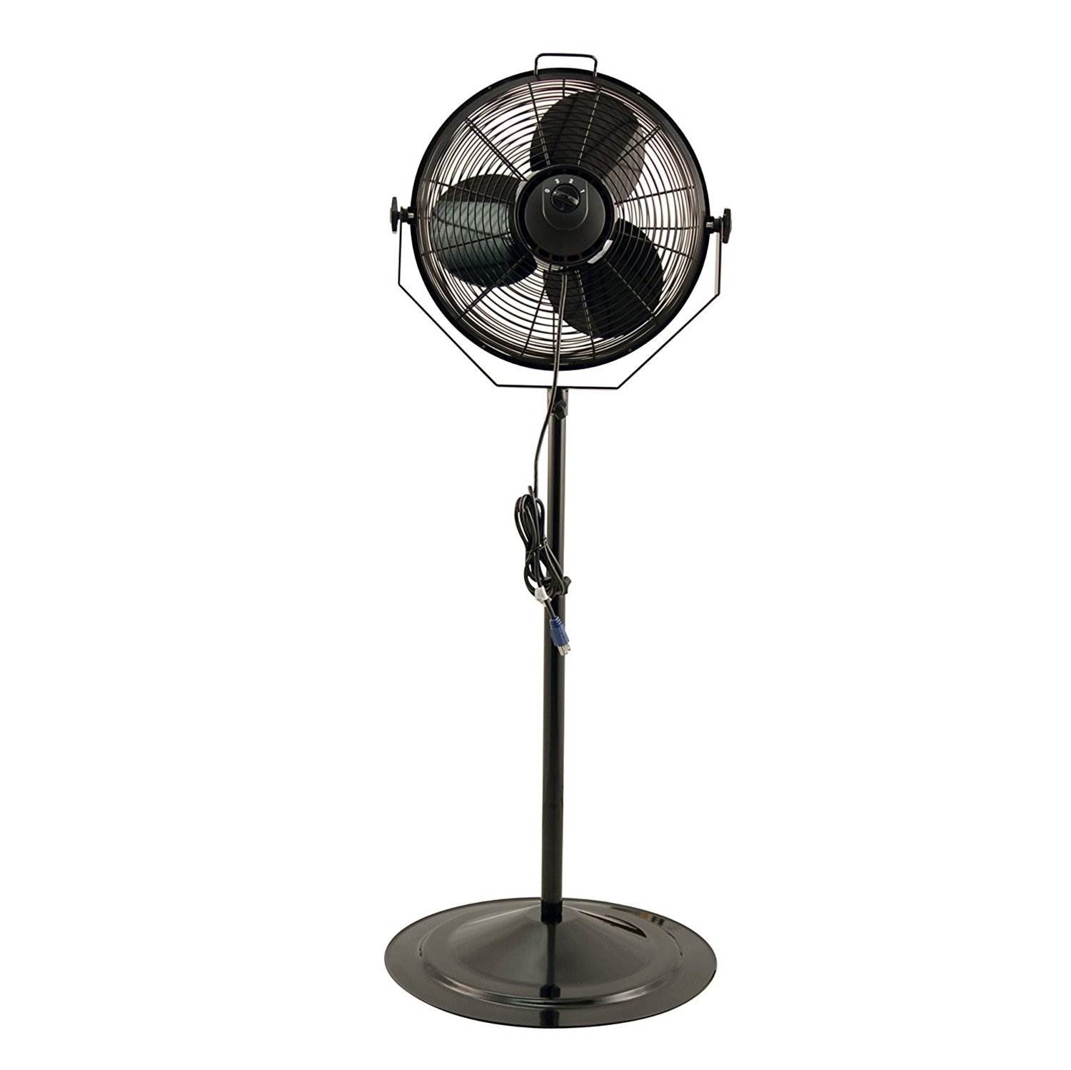 Air King 18 Inch 3 Speed Non Oscillating Pivoting Indoor Pedestal Fan(For Parts)