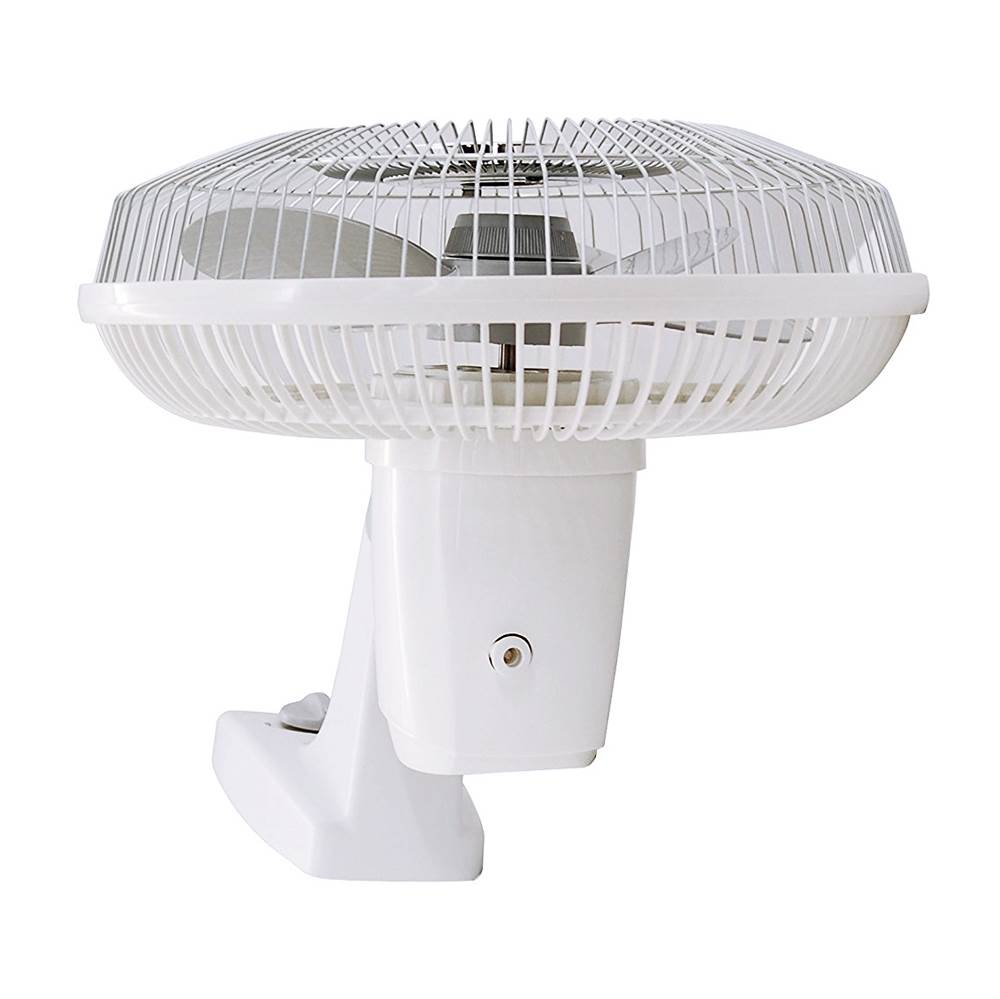 Air King 12-Inch 1/50 HP 3-Speed Commercial-Grade Oscillating Wall Fan, White (Refurbished)