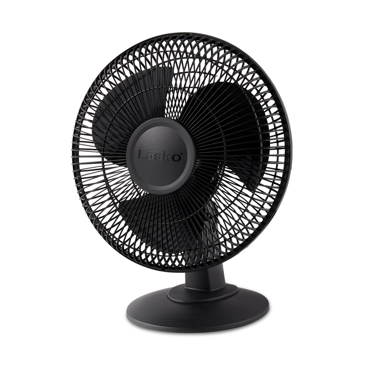 Lasko 12" 3 Speed Portable Oscillating Small Floor Table Fan, Black (Open Box)