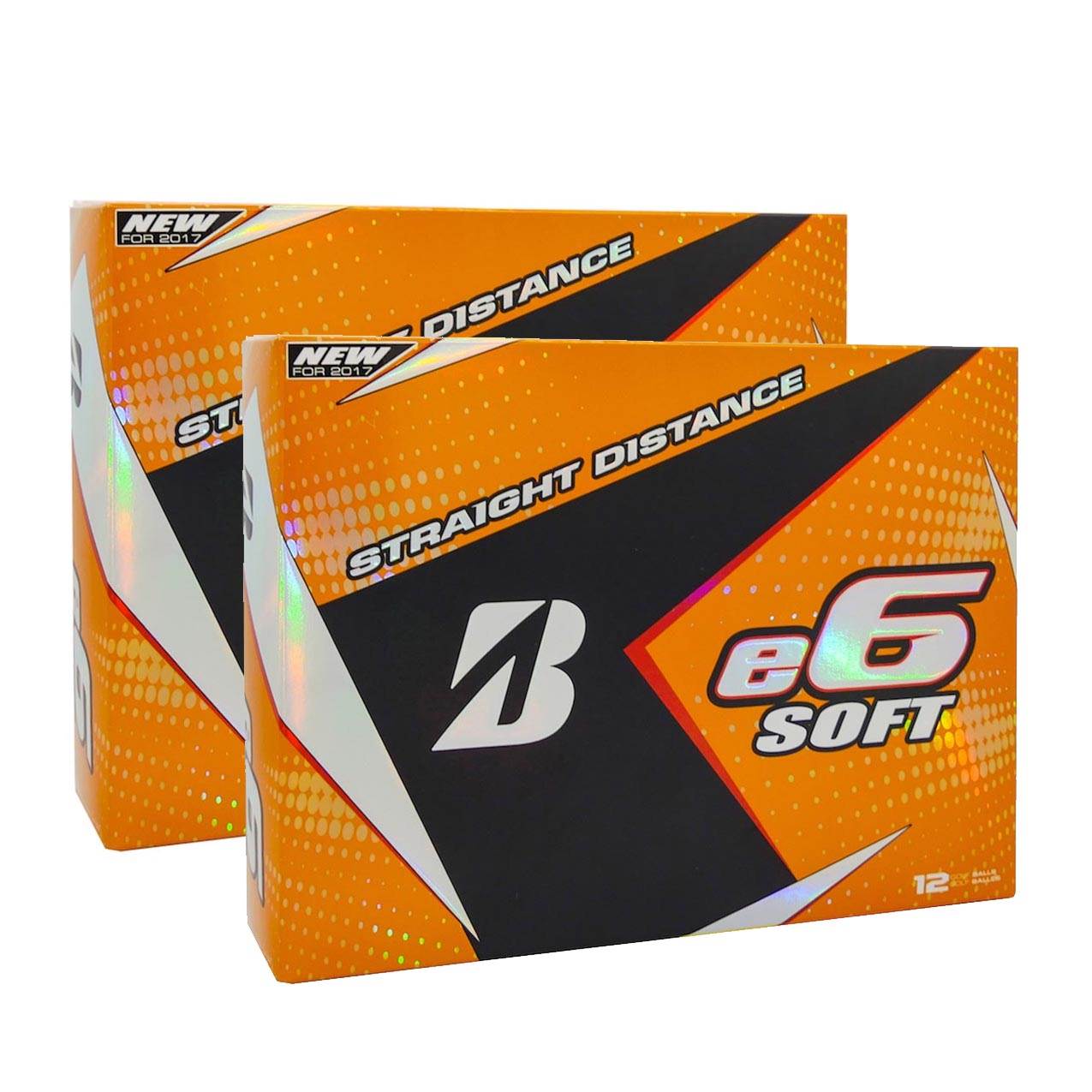 Bridgestone 2017 e6 Soft White Straight Distance Low Spin Golf Balls, 2 Dozen