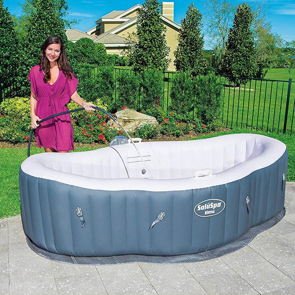 Bestway Siena 2 Person 8' x 5' x 2' Inflatable Portable Hot Tub (Open Box)