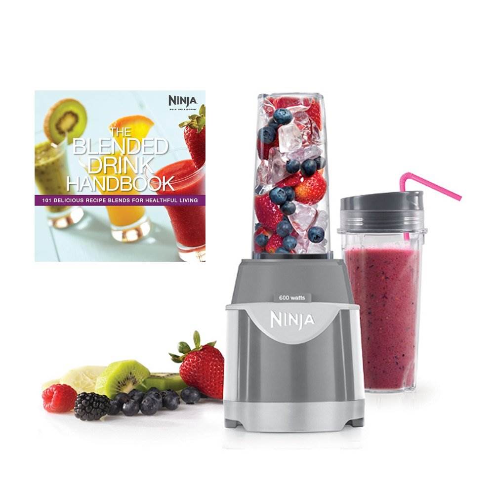Ninja Professional 600 Watt Single Serve Pulse Blender + Drink Recipe Handbook