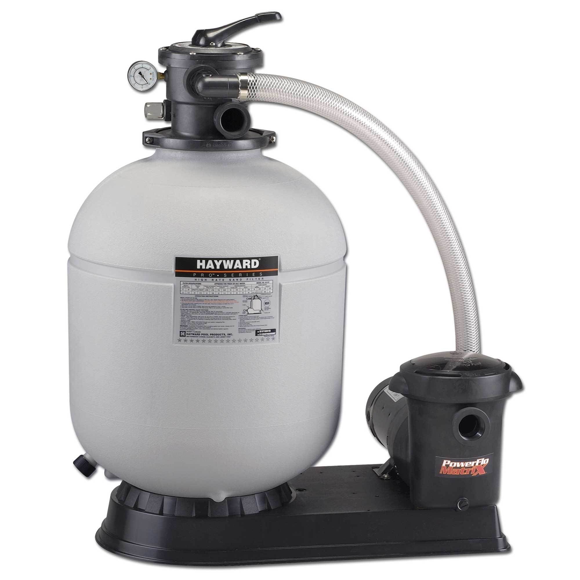 Hayward 18 Inch 1 HP Top Mount Pro Series Power Sand Filter Pool Pump (Open Box)