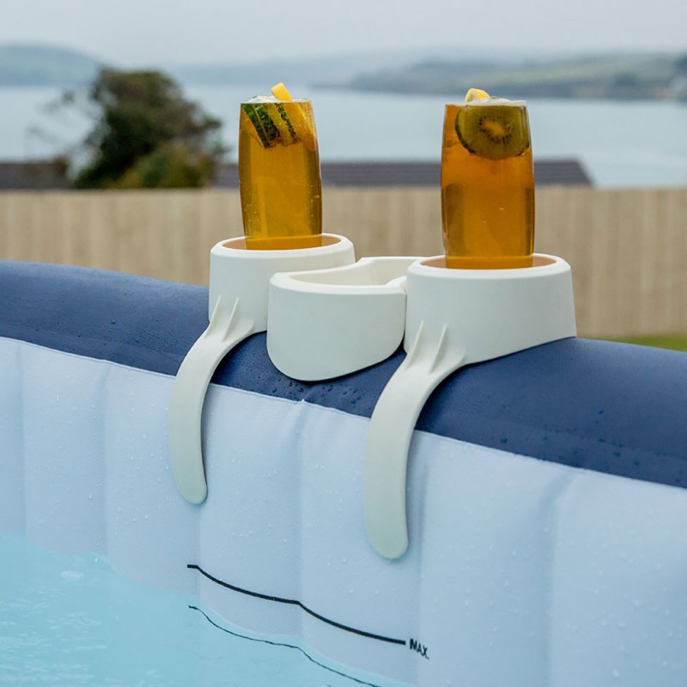 Bestway Plastic SaluSpa Drinks Holder and Snack Tray & Removable Hot Tub Seat