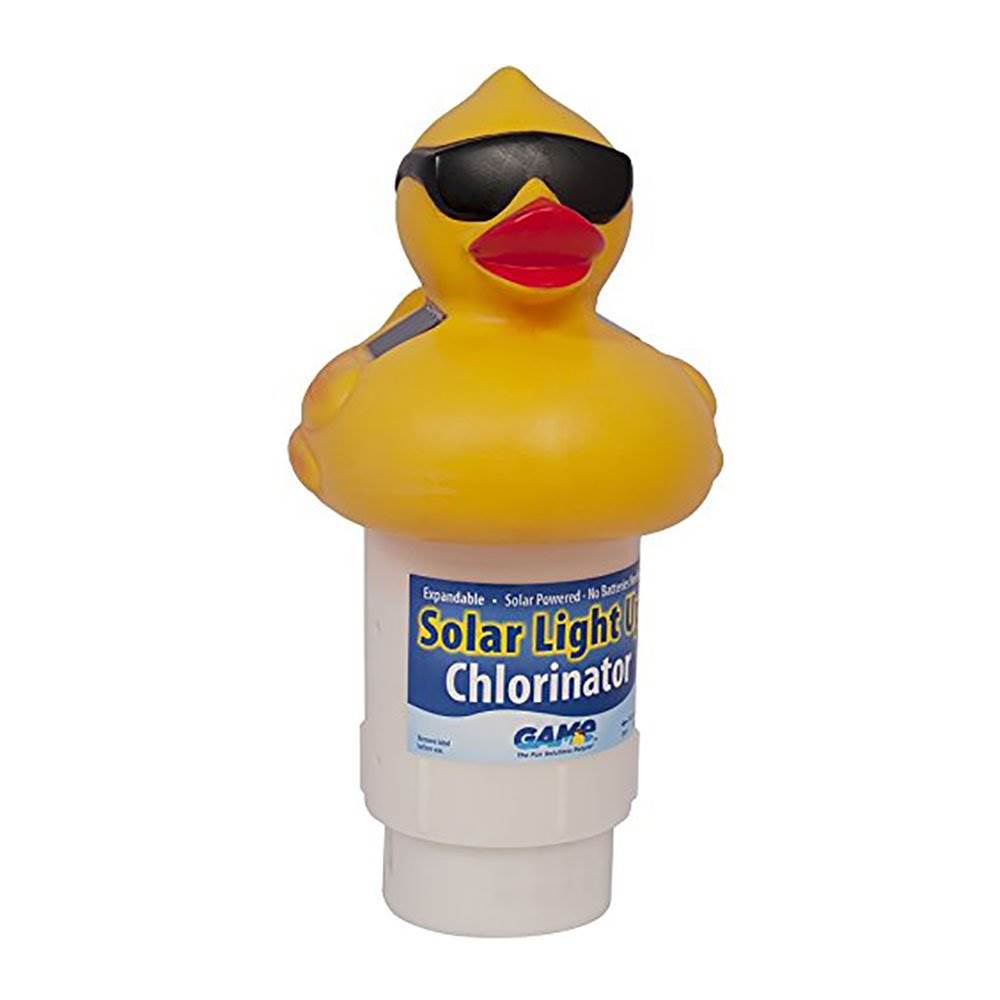 GAME Solar LED Light Up Rubber Duck 3-Inch Tabs Swimming Pool Chlorinator