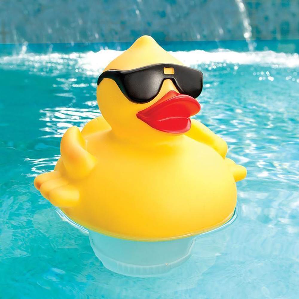 GAME Solar LED Light Up Rubber Duck 3-Inch Tabs Swimming Pool Chlorinator
