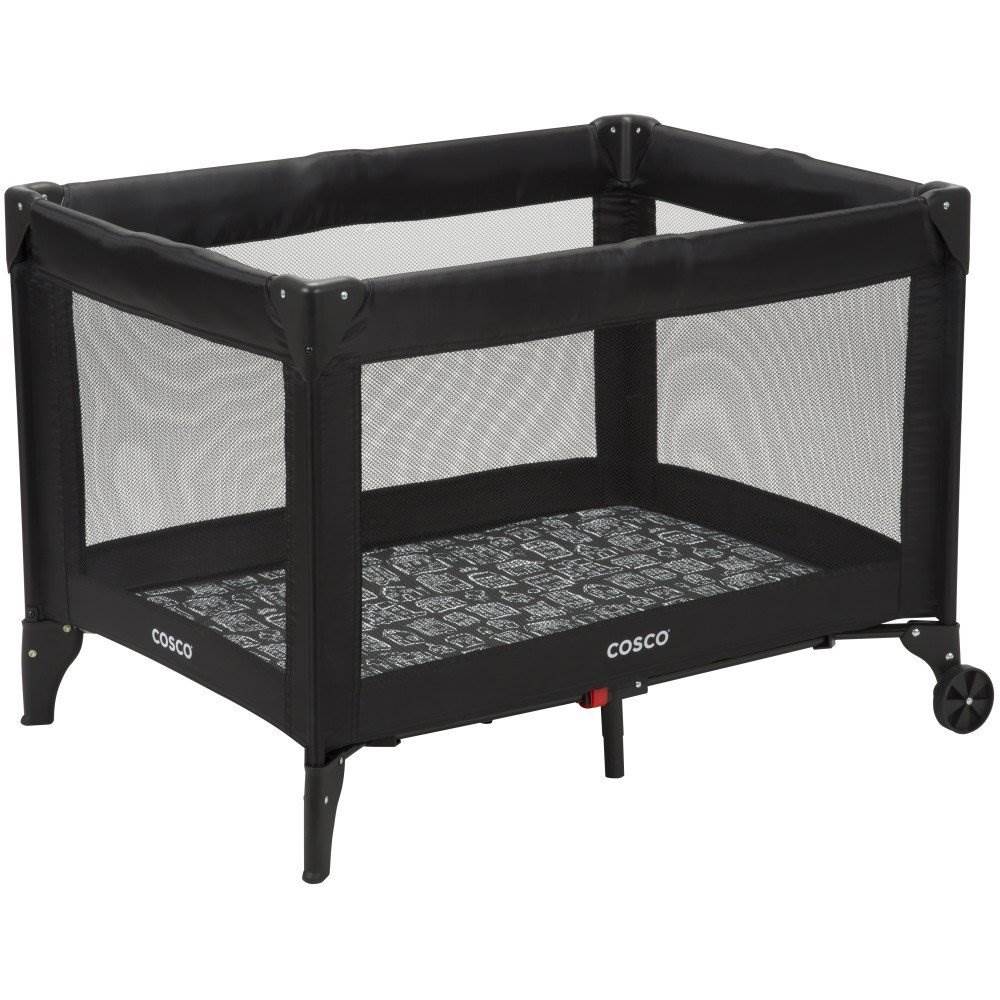 Cosco Funsport Compact Fold Wheeled Nap and Play Yard, Mapleton | Open Box