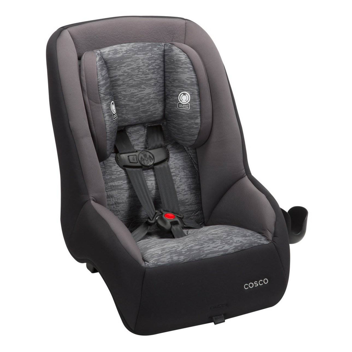Cosco Mighty Fit 65 DX 65 lbs. Max Convertible Car Seat, Heather Onyx (Open Box)