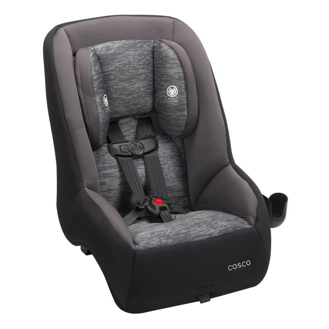 Cosco Mighty Fit 65 DX 65 lbs. Max Convertible Car Seat, Heather Onyx | Used