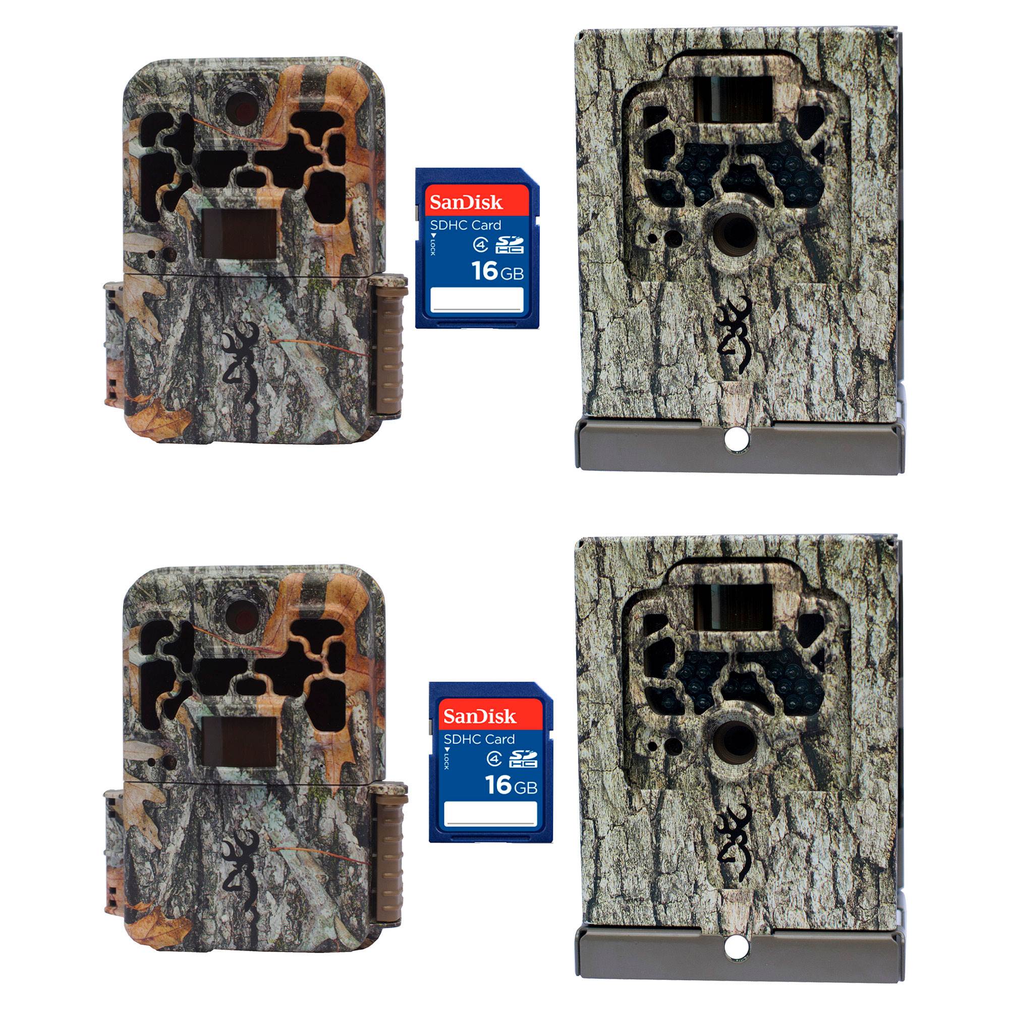 Browning Trail Cameras Spec Ops Platinum Game Cam, 2 + Security Boxes + SD Cards