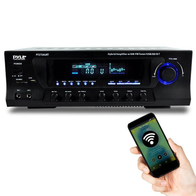 Pyle Stereo Amplifier Receiver w/ AM FM Tuner, Bluetooth & Sub Control PT272AUBT - VMInnovations