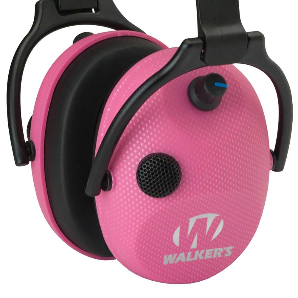 Walkers Alpha Muffs Hunting Shooting Hearing Enhancement Earmuffs Pink(Open Box)