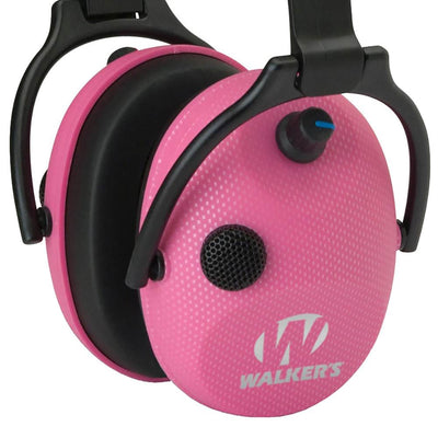 Walkers Alpha Muffs SSL Hunting Shooting 5x Hearing Enhancement Earmuffs, Pink