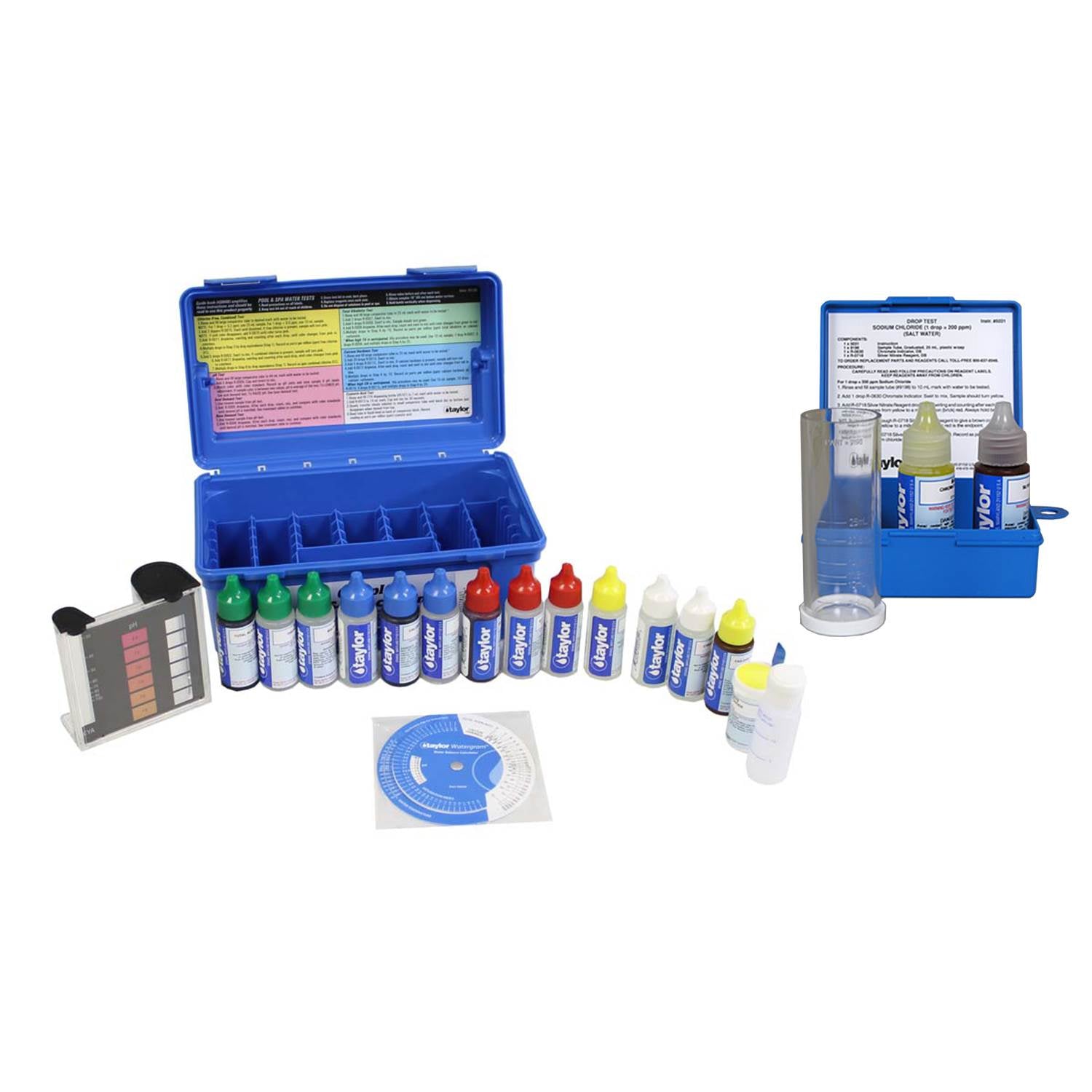 Taylor Complete Swimming Pool/Spa Test Kit + Sodium Chloride Salt Water Test - VMInnovations