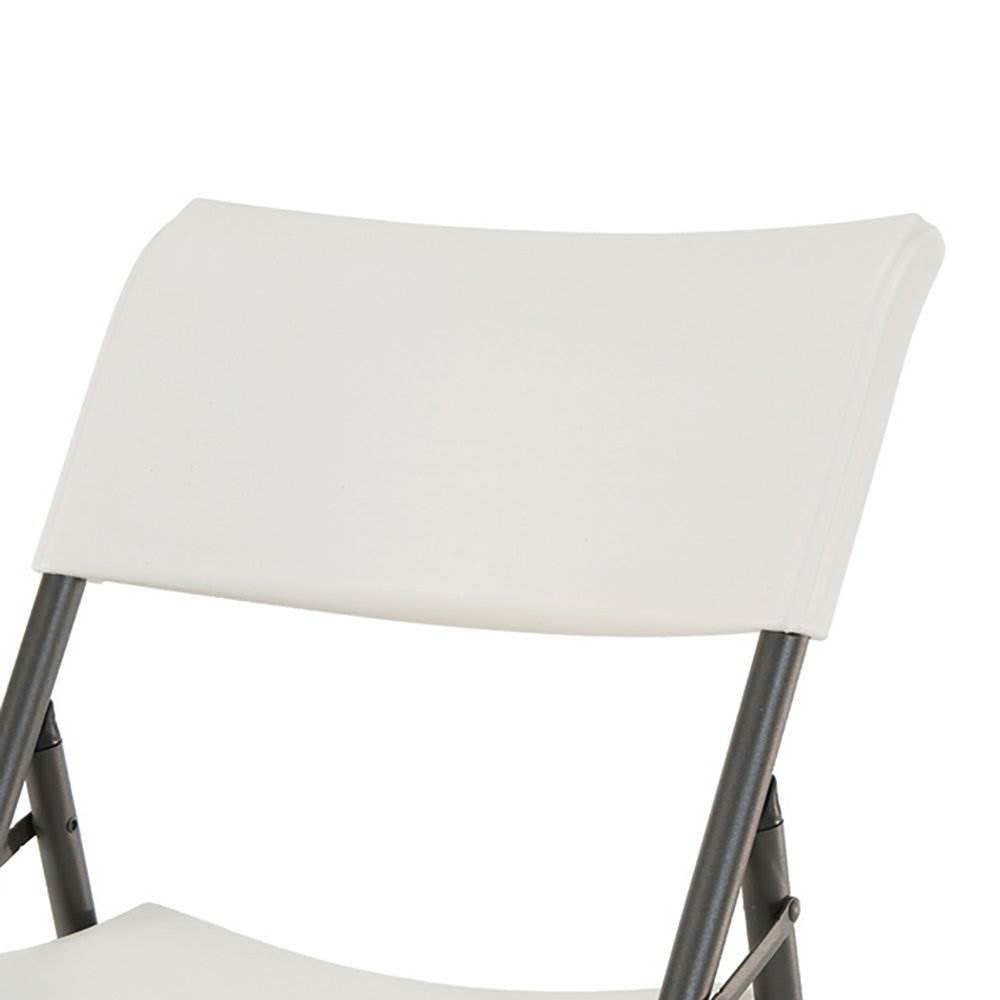 Lifetime Light Contemporary Plastic Folding Chair, Almond (4 Pack) (Used)