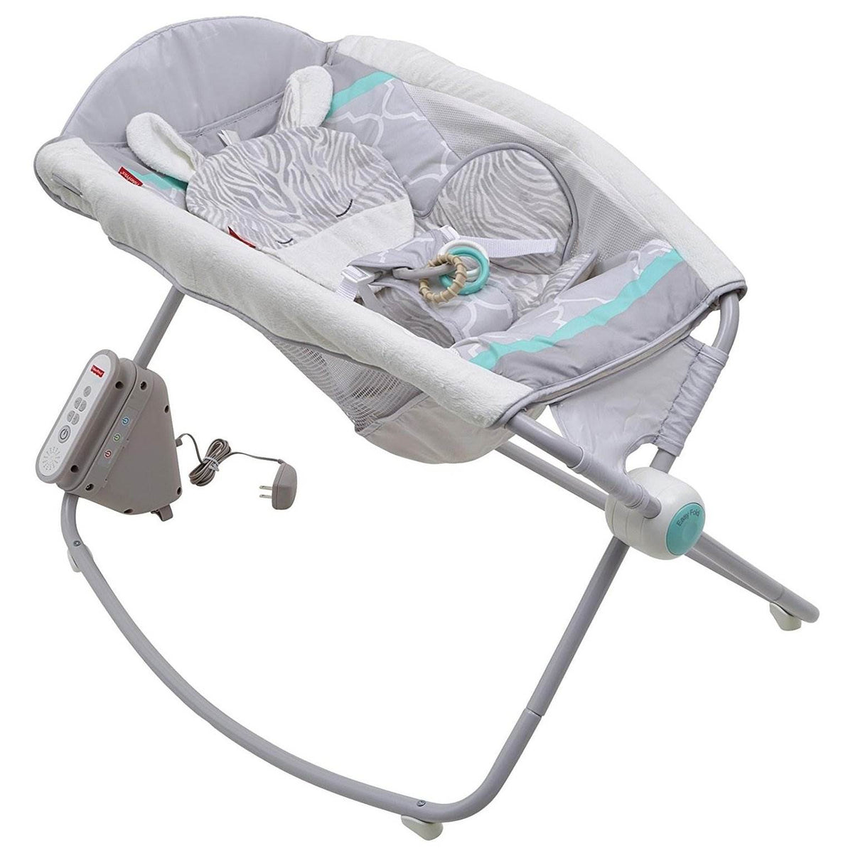 Fisher Price Safari Dreams Deluxe Newborn Singing Auto Rock n Play Sleeper(Used)