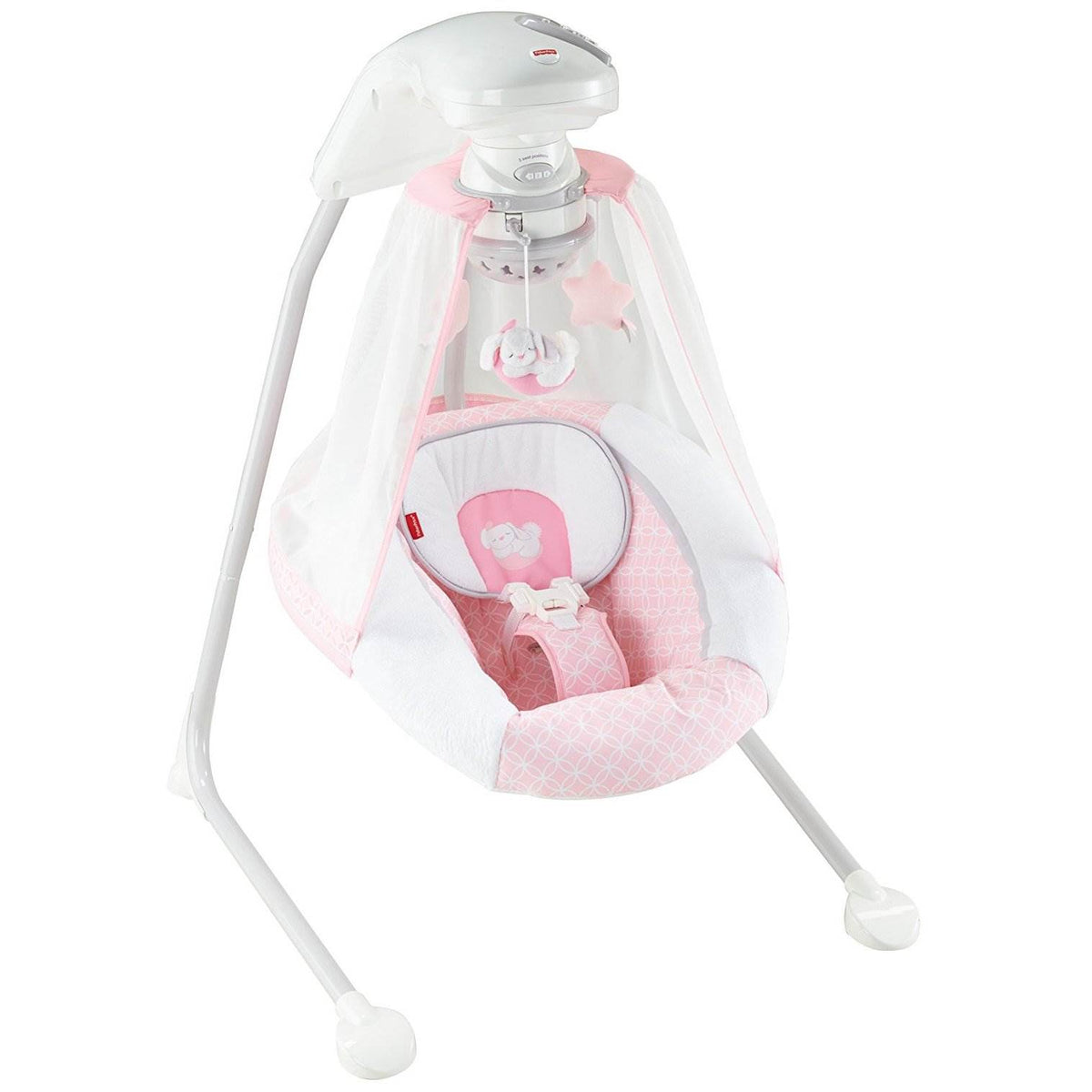 Fisher Price Starlight 6 Speed Singing Cradle 'n Swing with Baby Mobile (Used)