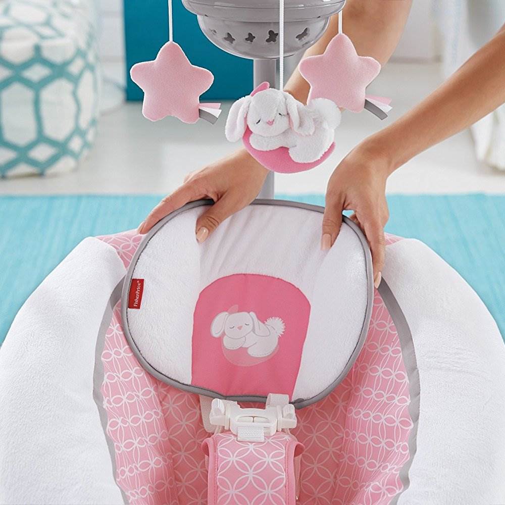Fisher Price Starlight 6 Speed Singing Cradle 'n Swing with Baby Mobile (Used)