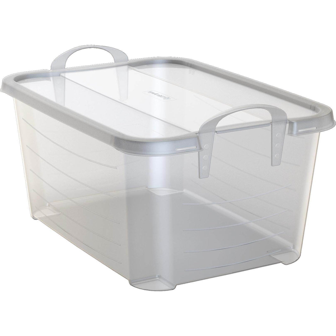 Life Story Clear Stackable Closet & Storage Box 55 Quart Containers, (12 Pack) - VMInnovations