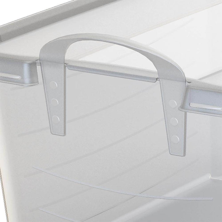 Life Story Clear Stackable Closet & Storage Box 55 Quart Containers, (12 Pack) - VMInnovations