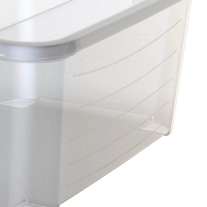 Life Story Clear Stackable Closet & Storage Box 55 Quart Containers, (12 Pack) - VMInnovations