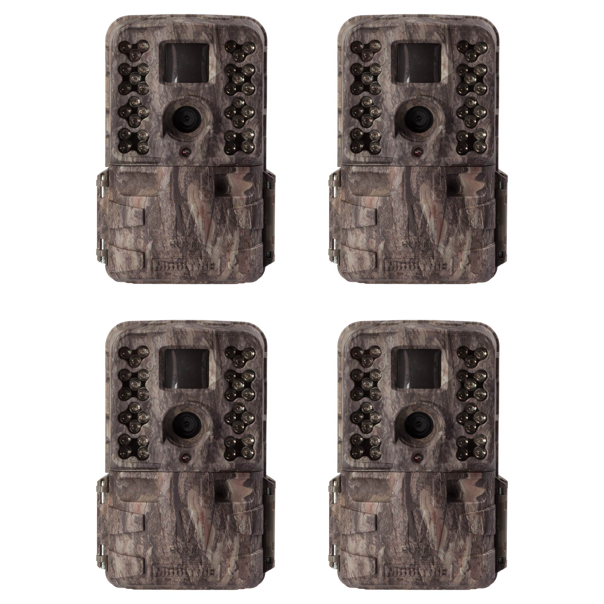 Moultrie M-40i 16MP 80' FHD Video No Glow Game Trail Camera, 4 Pack | MCG-13182