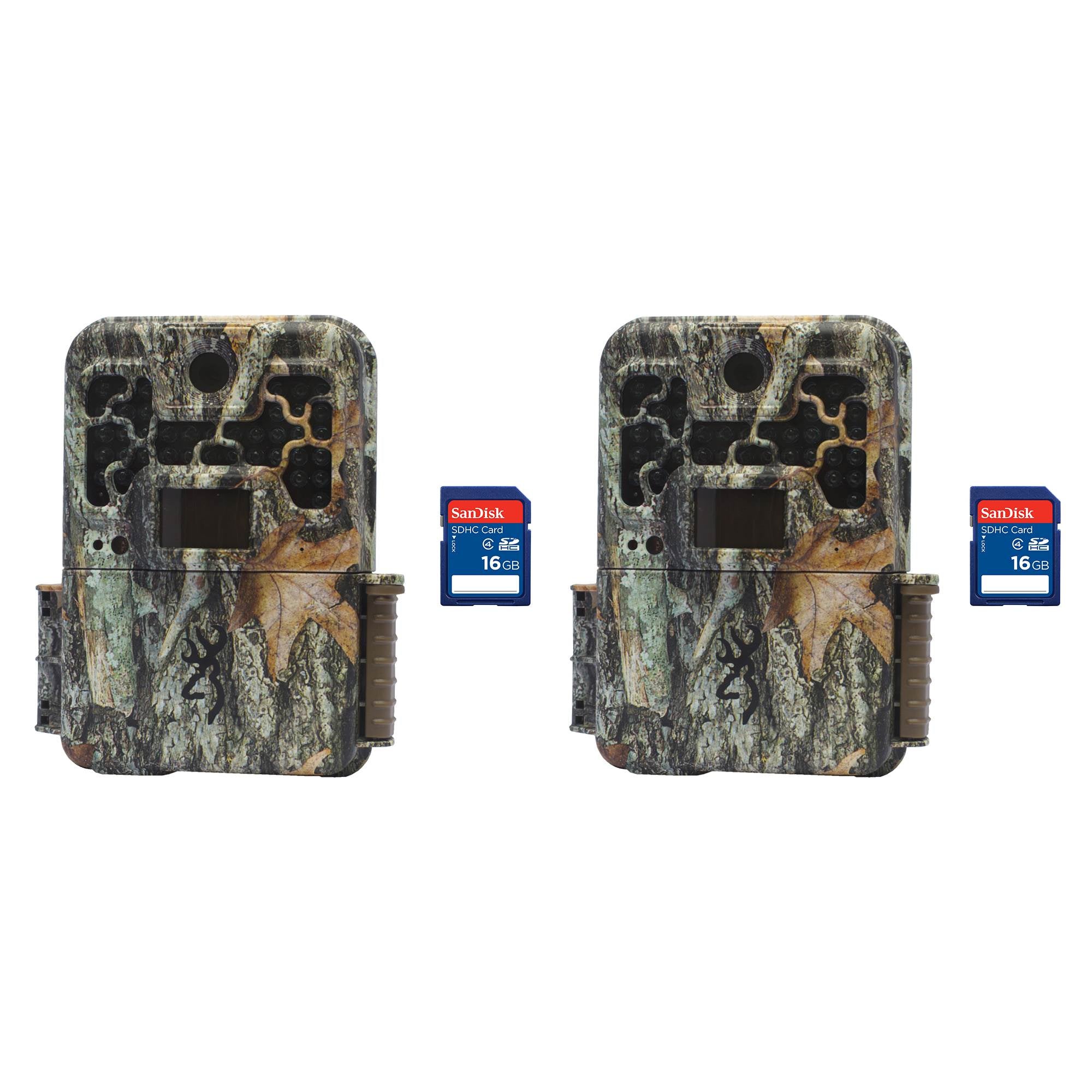 Browning Trail Cameras Recon Force Platinum 10MP Game Camera, 2 Pack + SD Cards