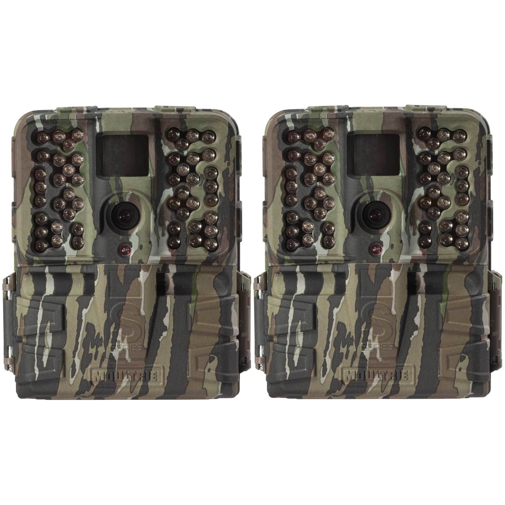 Moultrie S-50i 20MP 80' FHD Video No Glow Infrared Game Trail Camera (2 Pack)
