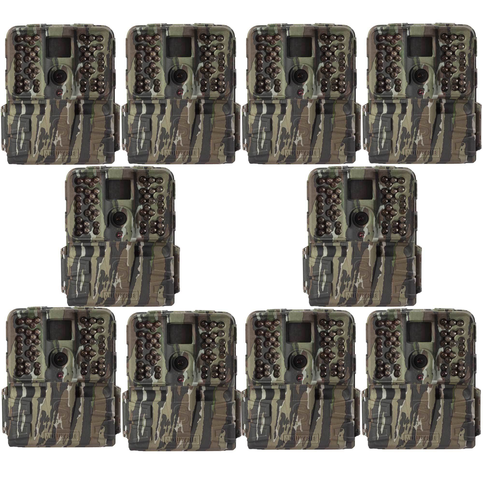 Moultrie S-50i 20MP 80' FHD Video No Glow Infrared Game Trail Camera (10 Pack)