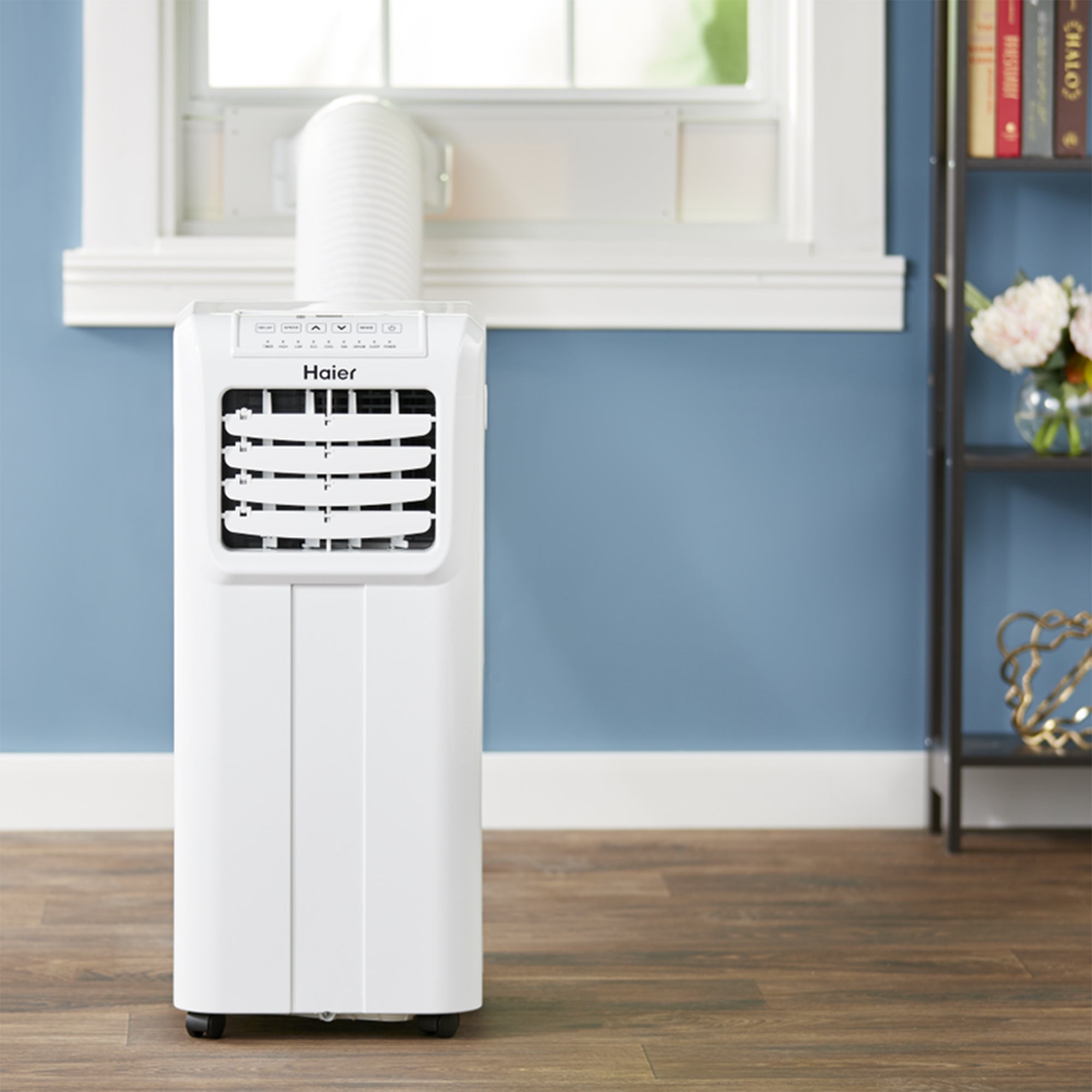 Haier Portable 8,000 BTU AC Air Conditioner Unit, White | HPP08XCR (Damaged)