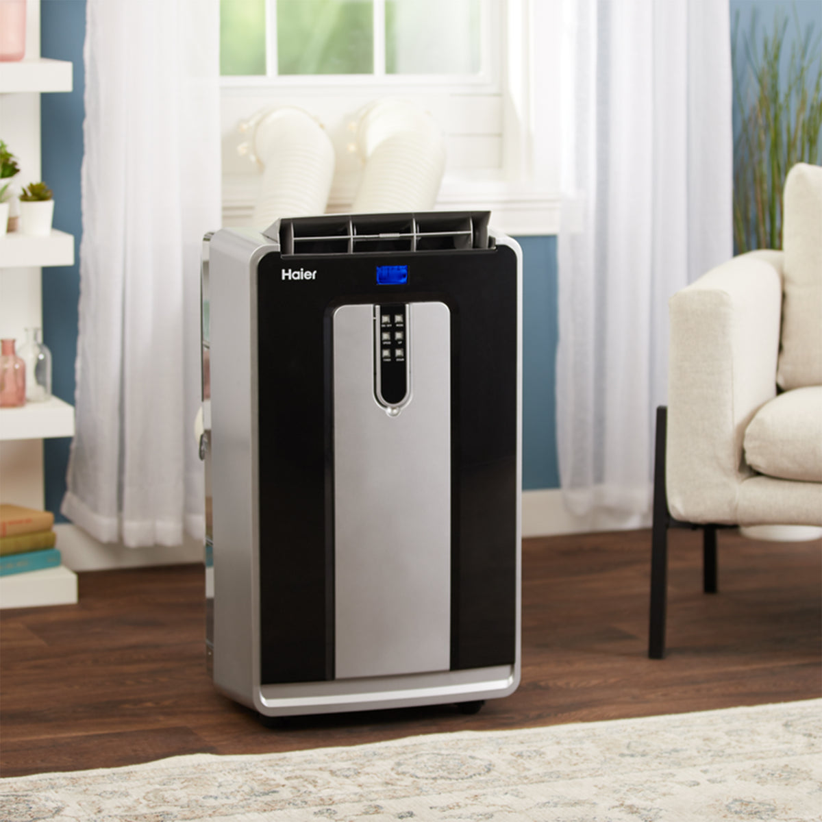 Haier 13,500 BTU 115V 3 Speed Dual Hose Portable Air Conditioner (Open Box)