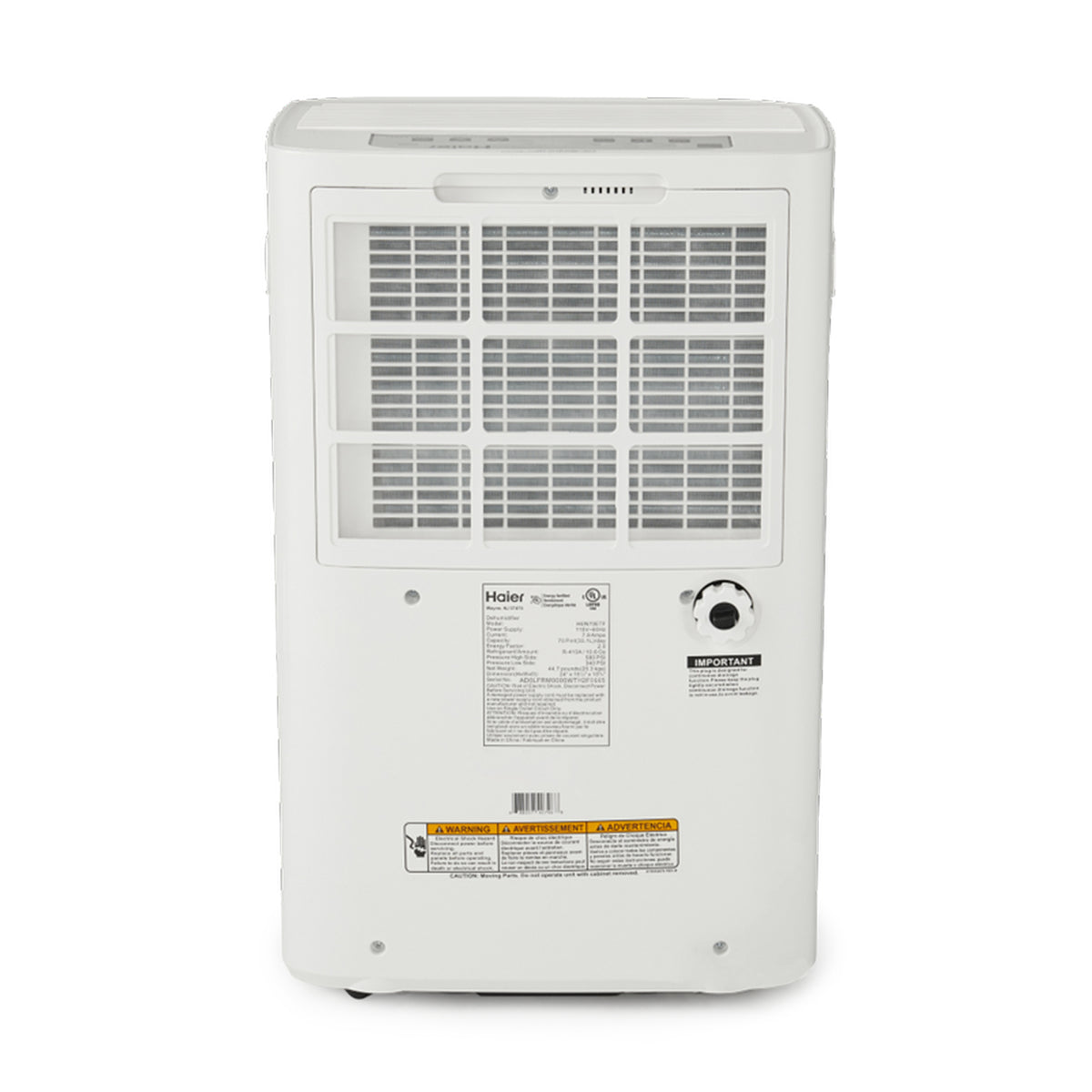 Haier Energy Star 70-Pint 2 Speed 1500 SF Digital Dehumidifier (Open Box)