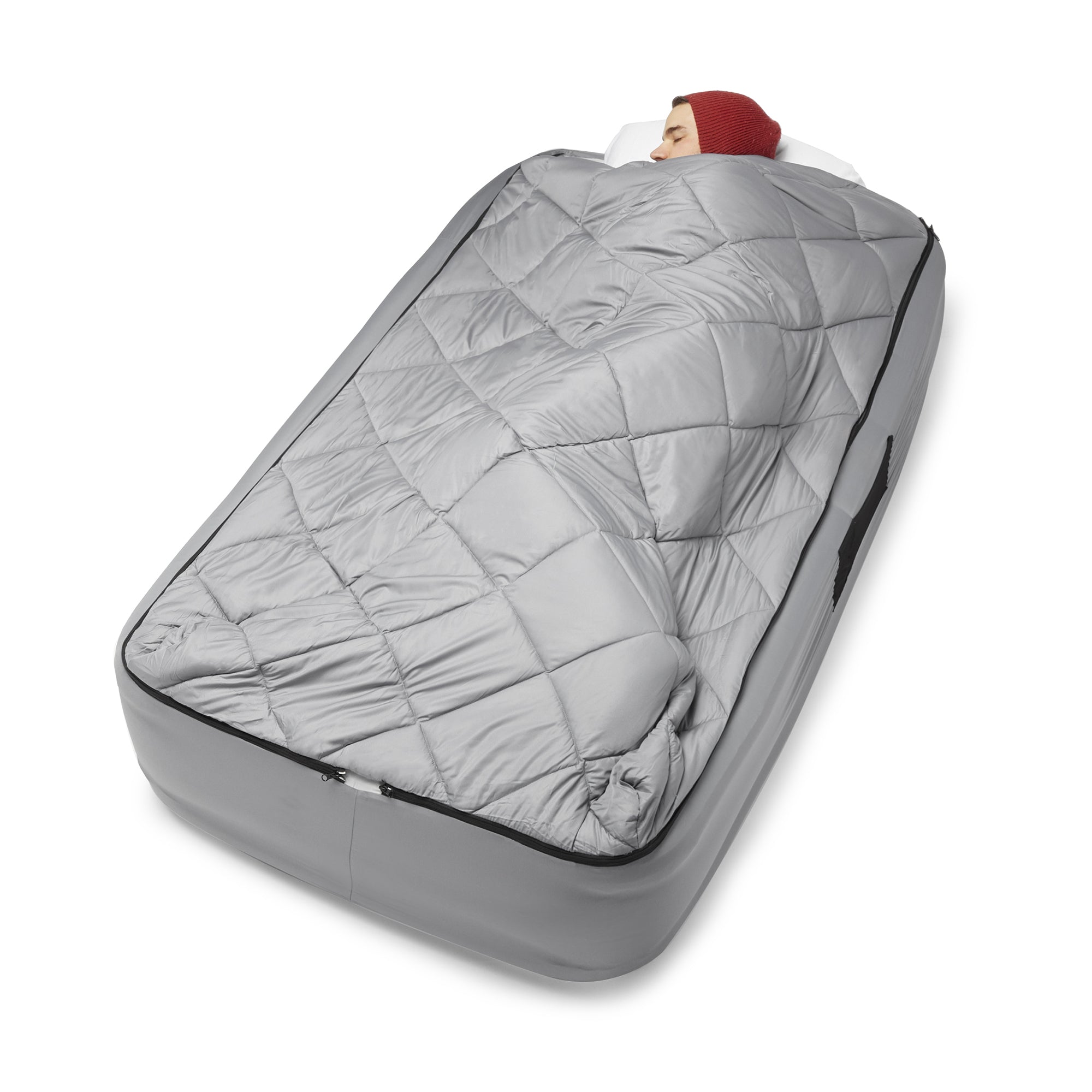 Tahoe Gear Twin Sized Air Mattress Fitted Sheet & Blanket Bed Kit (Open Box)