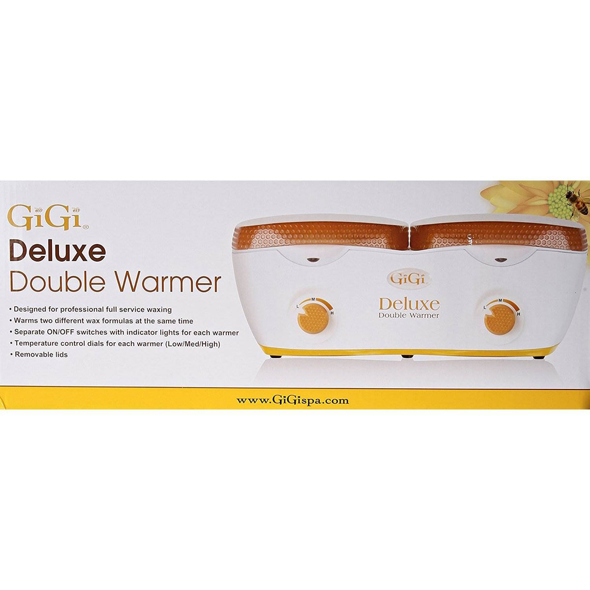 GiGi Deluxe Double 14-Ounce Full-Service Wax Warmer Station - (Open Box)