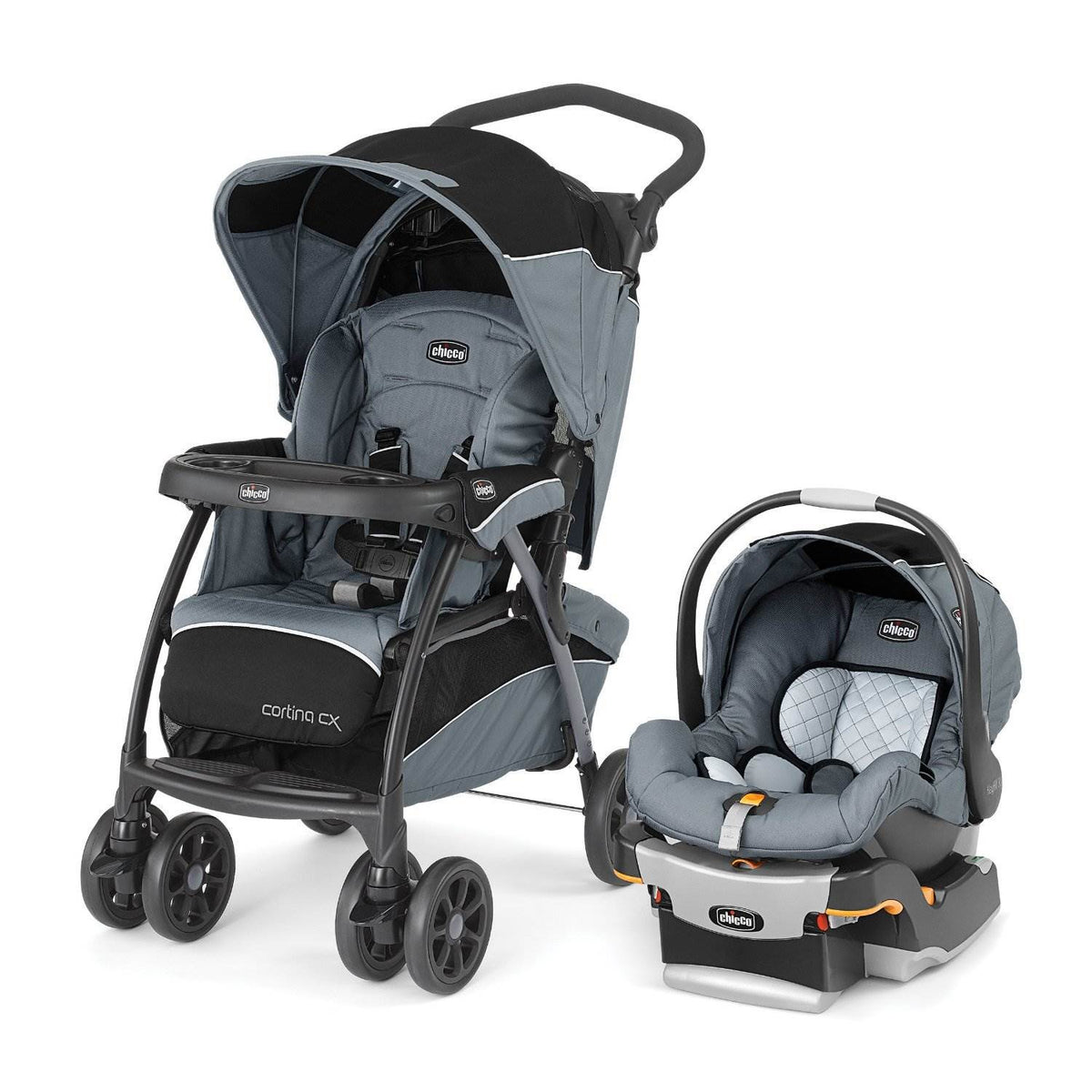 Chicco Cortina CX Travel System w/ KeyFit Car Seat, Stroller & Base - (Open Box)