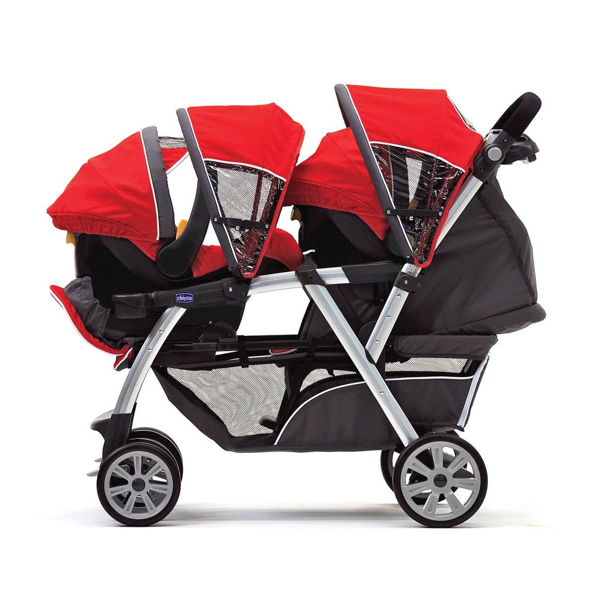 Chicco Cortina Travel System Car Seat Compatible Double Stroller | Open Box