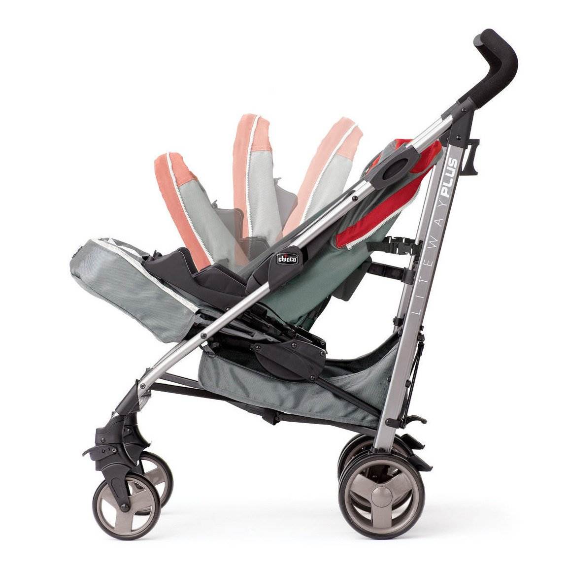 Chicco Liteway Plus 2-in-1 Car Seat Converting Stroller, Blackberry | Used