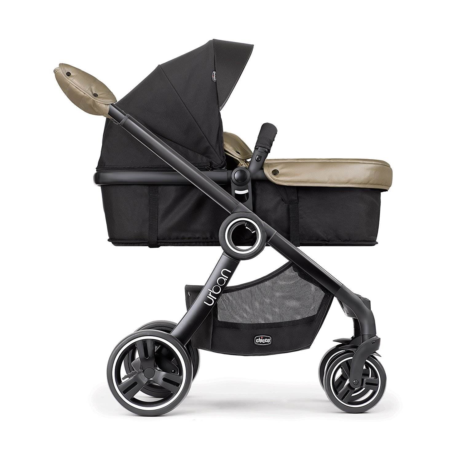 Chicco 6 in 1 Compact Baby Stroller, Beige Truffle | Open Box