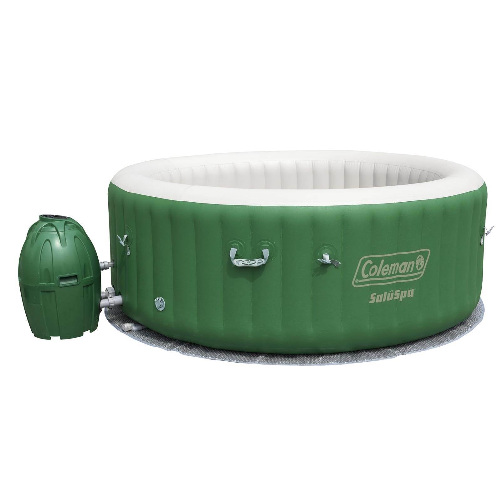 Coleman 6 Person Inflatable Hot Tub + Music Center + 6 Filters + Cleaning Set