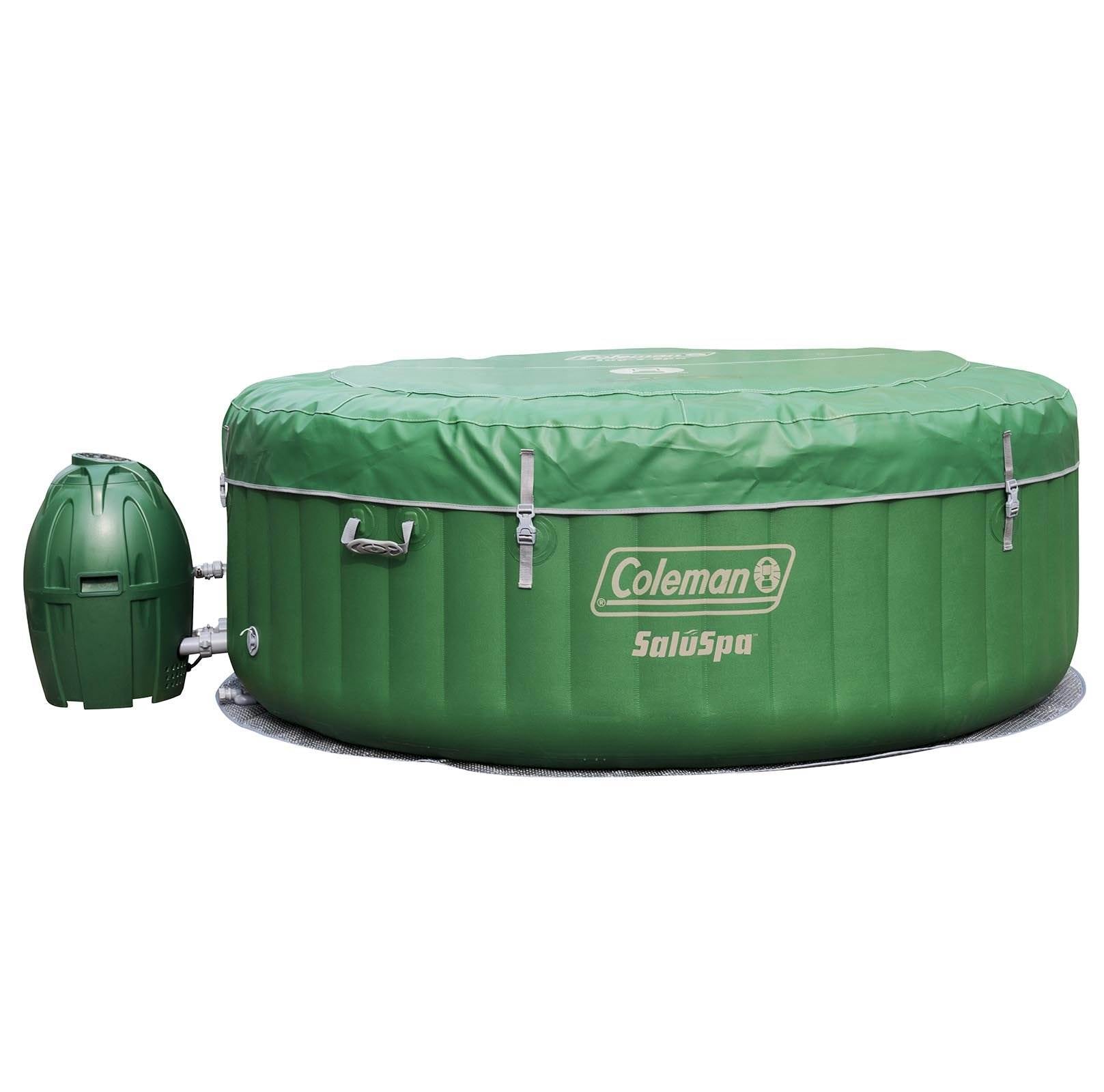 Coleman 6 Person Inflatable Hot Tub + Music Center + 6 Filters + Cleaning Set - VMInnovations