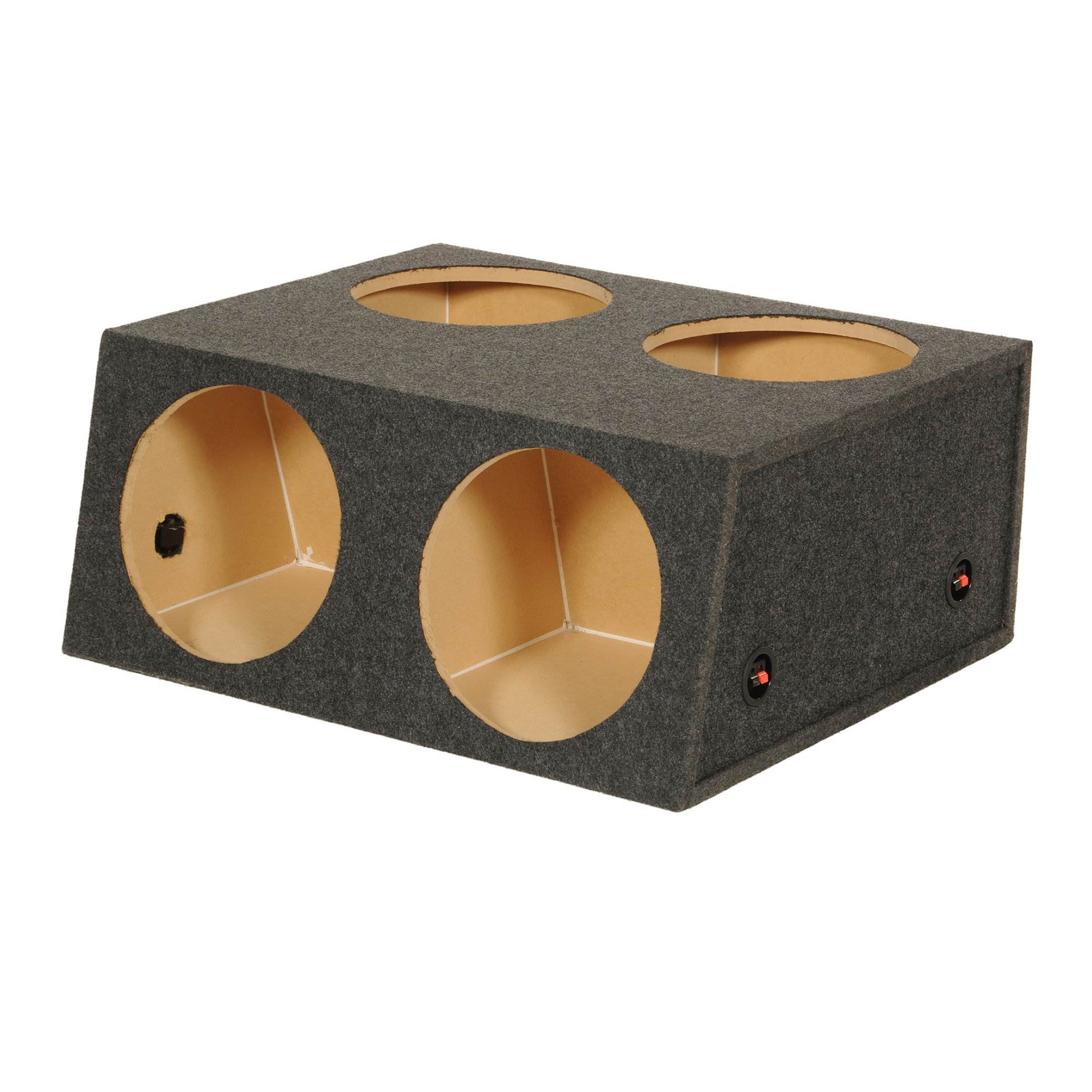 Q Power Quad 4 Hole 12" Sealed Divided Subwoofer Enclosure (Used) - VMInnovations