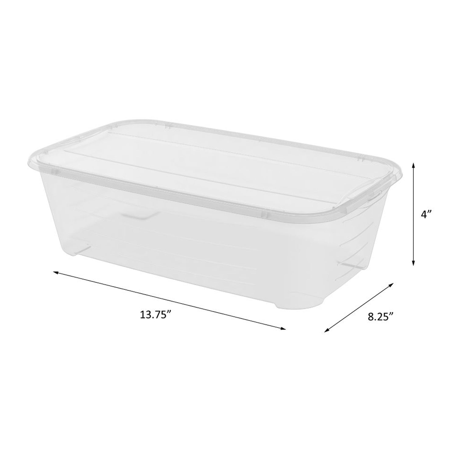 Life Story Clear Stackable Organization Container, 14 Quart (Open Box)