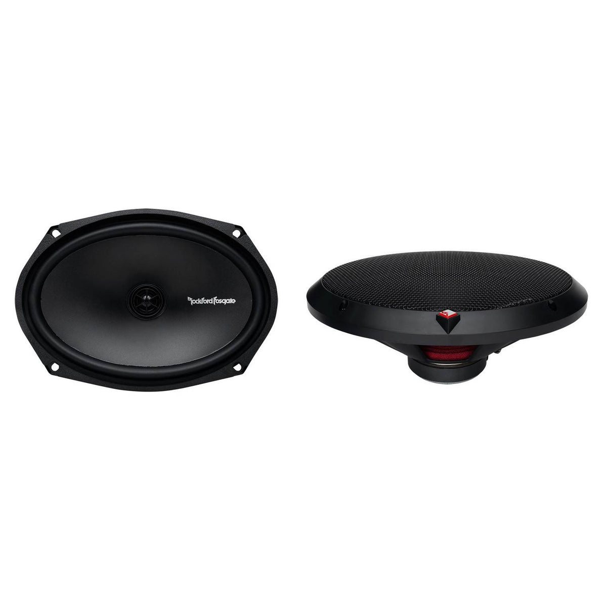 Polk DB402 4-Inch 135W 2-Way w/ Rockford Fosgate 6x9-Inch 130W 2-Way Speakers