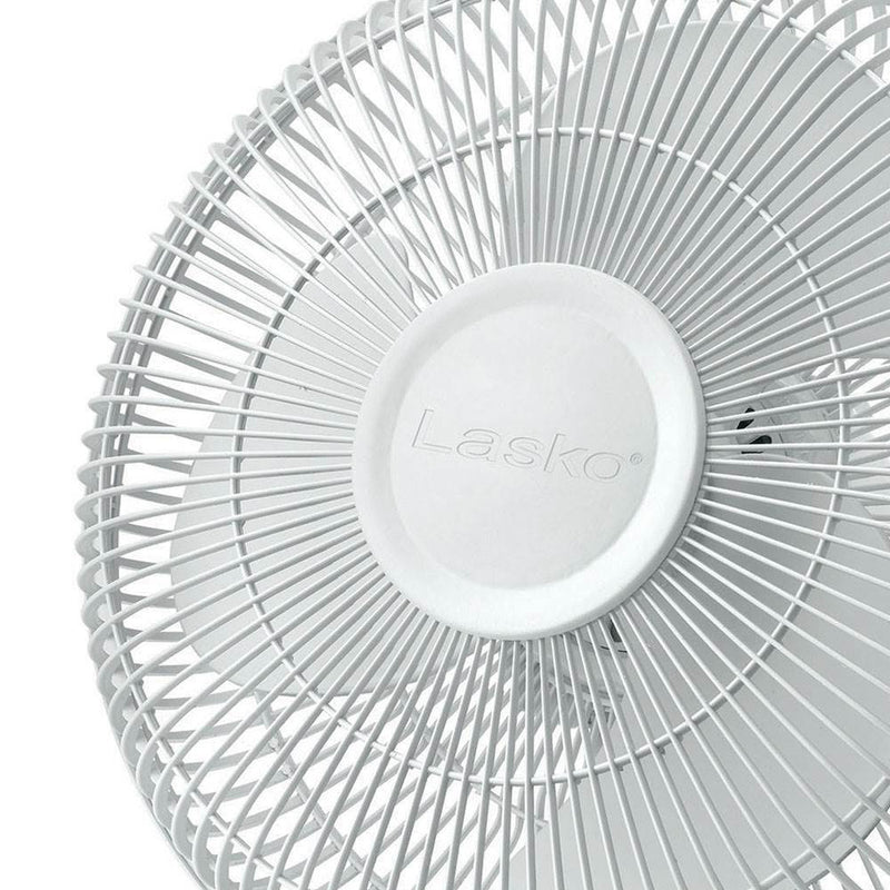 Lasko 12 Inch 3-Speed Ultra Quiet Oscillating Table Top Desk Fan, 2 Pack | 2012