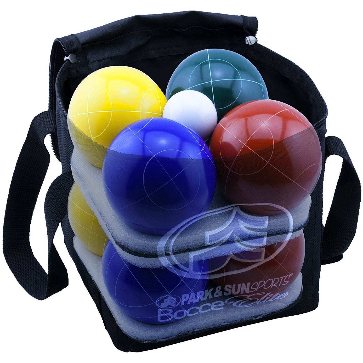 Park & Sun Sports Bocce Elite Pro 109mm Set with Deluxe Carrying Bag (Open Box)