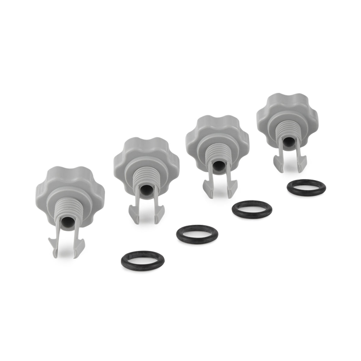 Intex Set of Air Release Valves w/ O-Rings for Filter Pumps, 4 Pack (Open Box)